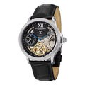 Stuhrling Original Men's DT Bridge Automatic Leather Strap Watch