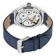 Stuhrling Original Men's Legacy Sport Mechanical Blue-Leather-Strap Watch