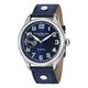 Stuhrling Original Men's Legacy Sport Mechanical Blue-Leather-Strap Watch