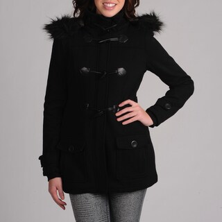 Mo-Ka Junior's Black Fleece Toggle Coat