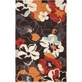 Safavieh Four Seasons Stain Resistant Hand-hooked Black Rug (5' x 8')