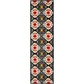 Safavieh Four Seasons Stain Resistant Hand-hooked Black Rug (2'3 x 8')