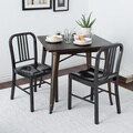 Charcoal Metal Side Chairs (Set of 2)