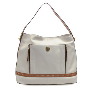 Oryany Taurus Off-white/ Tan Hobo Bag