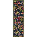 Safavieh Four Seasons Stain Resistant Hand-hooked Navy Rug (2'3 x 8')