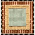 Safavieh Four Seasons Stain Resistant Hand-hooked Brown Rug (6' Square)