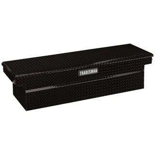 Tradesman Black Aluminum 72-inch Push-button Cross Bed Truck Tool Box