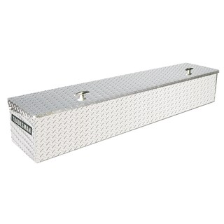 Tradesman Silver Aluminum 60-inch Full Lid Flush Mount Tool Box