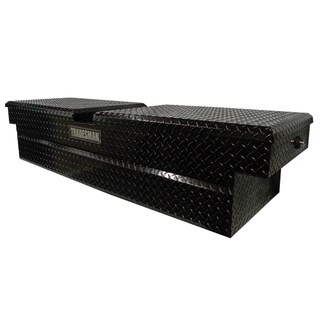 TALG2072PBBK 72-Inch Aluminum Gull Wig Push Button Cross Bed Truck Diamond Plated Black Tool Box