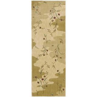 Chambord Flowing Stream Floral Beige Runner Rug (2' x 5'9)