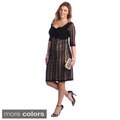 Kiyonna Women's Plus Size 'Burlesque' Lace Overlay Dress