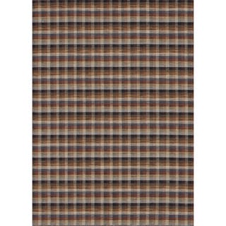 Hand-woven Carter Wool Spice/ Multi Rug (7'6 x 9'6)