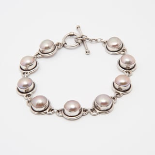Baroque Pearl Tennis Bracelet (Nepal)