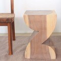 Zat-shaped Agate Grey Oil End Table (Thailand)