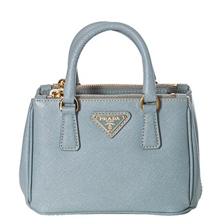 Prada \u0026#39;Lux\u0026#39; Light Blue Saffiano Leather Mini Crossbody Bag ...