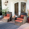Bandio 5-piece Resin Wicker Outdoor Furniture Set