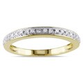 Miadora 14k Yellow Gold 1/10ct TDW Diamond Ring (G-H, I1-I2)