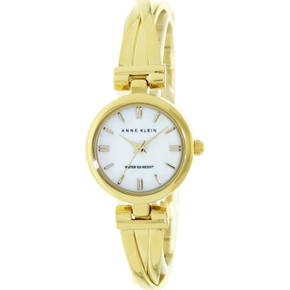 Anne Klein Women's Goldtone Mother of Pearl Dial Watch