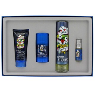Christian Audigier 'Love & Luck' Men's 4-Piece Fragrance Gift Set
