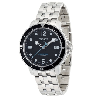 Tissot Men's 'SeaStar' Automatic Rubber Strap Dive Watch