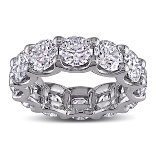 Miadora 18k White Gold 8 1/2ct TDW Diamond Eternity Ring (G-H, I1-I2)