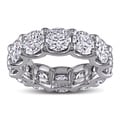 Miadora 18k White Gold 8 1/2ct TDW Diamond Eternity Ring (G-H, I1-I2)