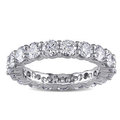 Miaodra Platinum 3ct TDW Diamond Eternity Ring (F, VVS)