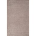 Hand-crafted Beige Solid Casual Cabot Rug (5' x 8')
