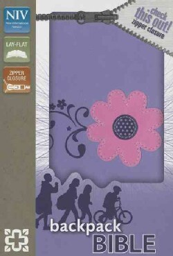 Holy Bible: New International Version, Pretty Purple, Italian Duo-Tone, Zipper Closure, Leather, Backpack Bible (Paperback)