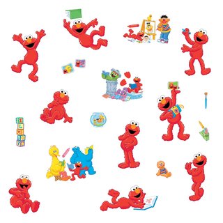 Sesame Street Elmo-centric Peel & Stick Wall Decals