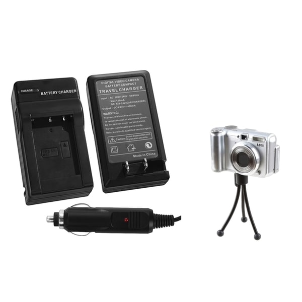 BasAcc Battery Charger/ Mini Tripod for Sony CyberShot DSC-RX100