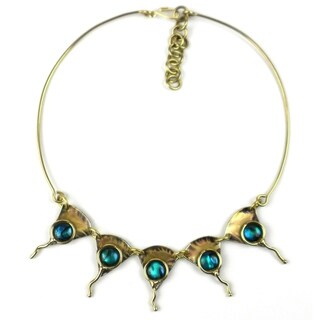 Handcrafted Paua Ocean Necklace (South Africa)