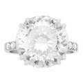 Tressa Sterling Silver Cubic Zirconia Engagement-style Ring