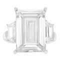 Tressa Sterling Silver Cubic Zirconia Celebrity-inspired Bridal-style Ring