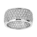 Tressa Sterling Silver Cubic Zirconia Engagement-style Ring