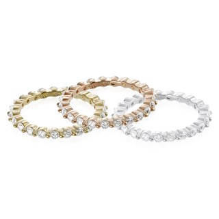 Tressa Sterling Silver Cubic Zirconia Bridal and Engagement-Style Ring