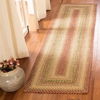 Hand-woven Country Living Reversible Rust Braided Rug (2'3 x 6')
