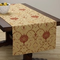 Coronal Floral/ Leaf Design Extra Wide Table Runner