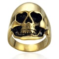 Vance Co. Goldplated Stainless Steel Skull Ring