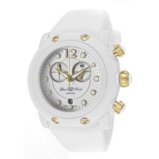 Glam Rock Women's 'Miami Beach' White Silicone Watch