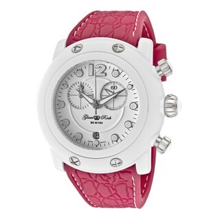 Glam Rock Women's 'Miami Beach' Fuchsia Silicone Watch
