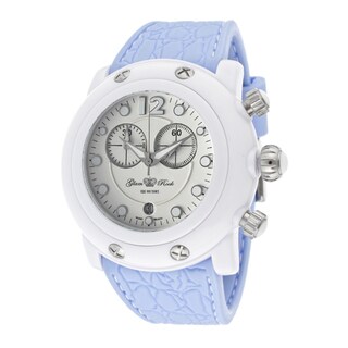 Glam Rock Women's 'Miami Beach' Light Blue Silicone Watch
