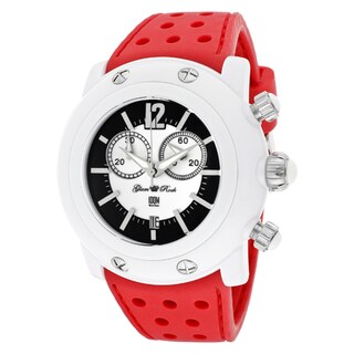 Glam Rock Women's 'Miami Beach' Red Silicone Watch