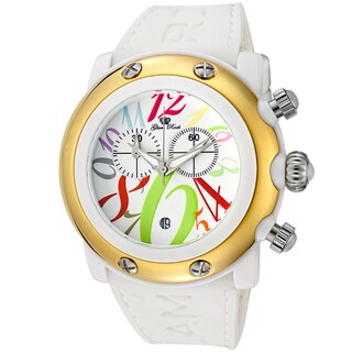 Glam Rock Women's 'Miami Beach' Black Silicone Watch