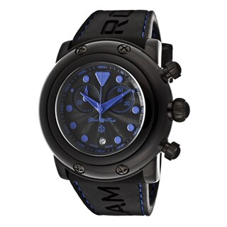Glam Rock Women's 'Miami Beach' Black Silicone Watch