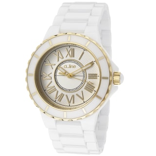 a_line Women's 'Marina' White Ceramic Watch