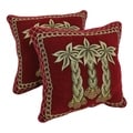 Chenille Corded 'Palm Trees' Throw Pillows (Set of 2)