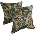 Tapestry Corded 'Victorian Bench' Throw Pillows (Set of 2)