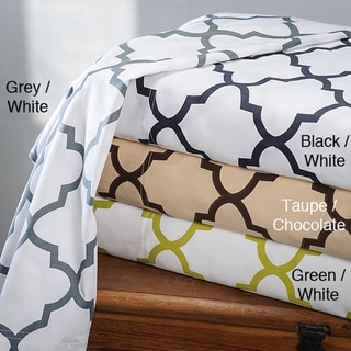 Charleston 100-percent Cotton Print Sheet Set