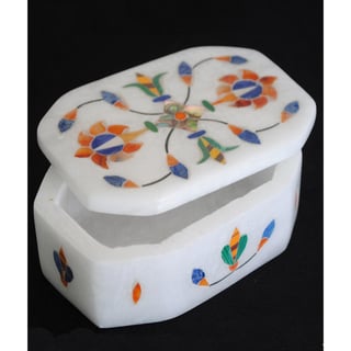 Marble Hexagonal Jewelry Box (India)